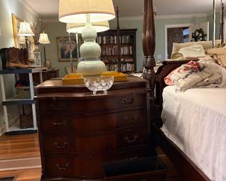 Primary bedroom English bachelors chest.