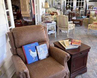 One of a pair of recliners.