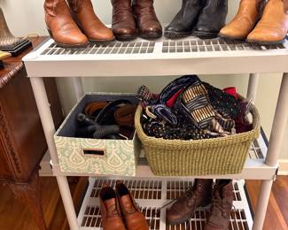 Men’s boots and shoes.