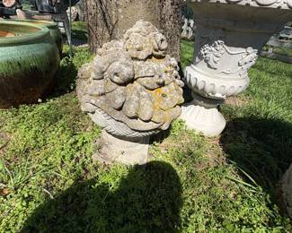 Beautiful concrete basket.