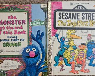 Little Golden Books including Sesame Street "The Monster at the End of this Book" and "The Together Book"