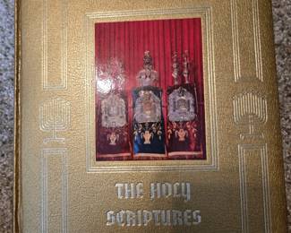 Bibles, Religious Books Available include this "The Holy Scriptures" Book