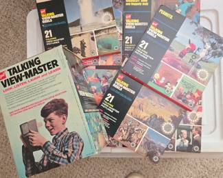 GOF Talking View Master & reels. (This is the box with the hot pink side)