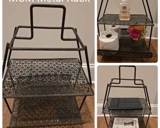 MCM Metal Side Table/Magazine.Rack