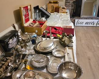 Silverplate, Crystal & Tiara