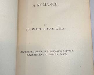Ivanhoe by Sir Walter Scott, Repr. from Author's Edition