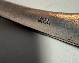 Sterling Silver Ladle with Rose and Star Engraving