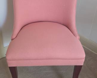 Pink Upholstered Accent Chair Style