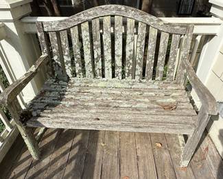 Weathered Teak Garden Benches