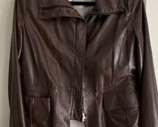Armani Collezioni Women's Leather Jacket