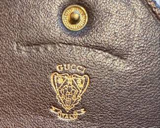 Vintage Gucci Bi-Fold Wallet with Web Stripe