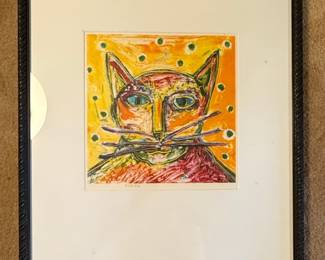 John Hinckley Cat Painting