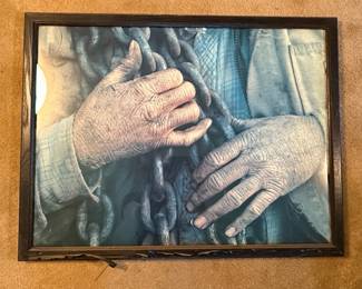 Myron Rosenberg "Hands That Work" Photo-Lithographic Print