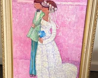 Wedding Portrait Oil Painting