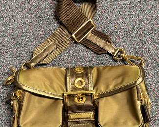 Prada Tessuto Buckle Shoulder Bag