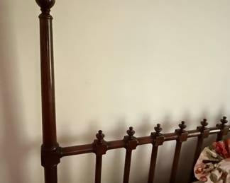 Jenny Lind Style Spool Four-Poster Bed Frame