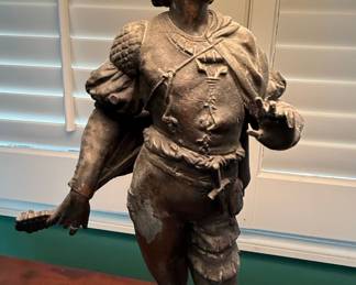 Figural Lamp in the Style of Auguste Moreau