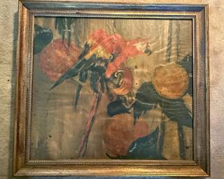 Still Life with Parrots and Oranges Oil Painting