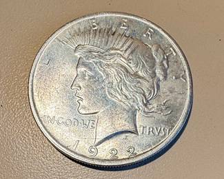 1922 Peace Silver Dollar