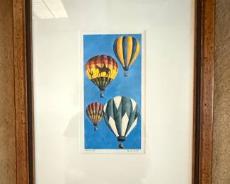 H. Hargrove Hot Air Balloon Art Print "Ascension" Signed 2002