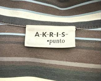 A-K-R-I-S Punto Striped Button-Up Shirt