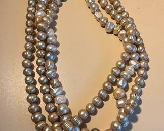 Multi-Strand Freshwater Pearl Necklace