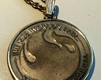 1982 World's Fair Knoxville Tennessee Commemorative Pendant
