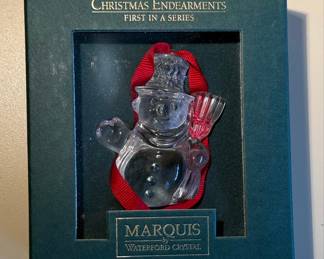 Marquis by Waterford Crystal "Snowman" Ornament