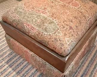 Paisley Upholstered Ottoman Style