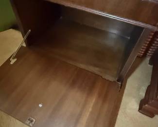 Mahogany Cellarette Style Nightstand