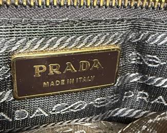 Prada Tessuto Buckle Shoulder Bag
