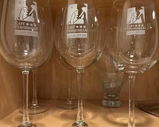 East Tennessean of the Year Wine Glasses