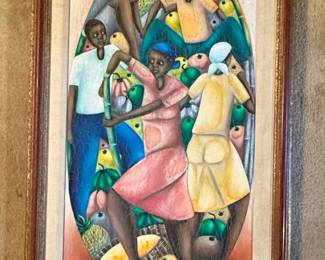 Bellanger Style Haitian Art Painting