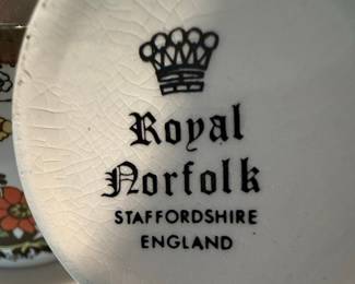 Royal Norfolk Staffordshire Jam Jar Set with Spoons