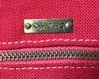 Roger Van S. Woven Frame Handbag