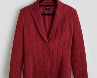 Giorgio Armani Red Textured Blazer