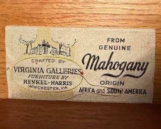 Virginia Galleries by Henkel Harris Mahogany Chest of Drawers