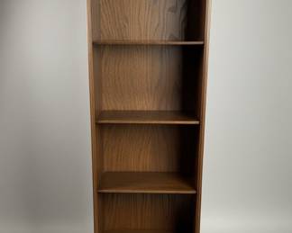 Vintage Arched Oak Bookcase with Carved Rosettes