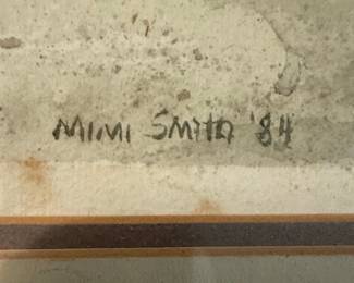 Mimi Smith '84 Abstract Watercolor Painting