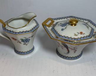 Theodore Haviland Paradise Pattern Teacup and Saucer Set