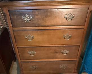 Chippendale Style Wood Chest of Drawers