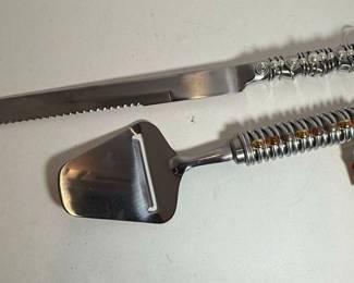 Jill Farian NYC Cheese Slicer and Cake Knife Set
