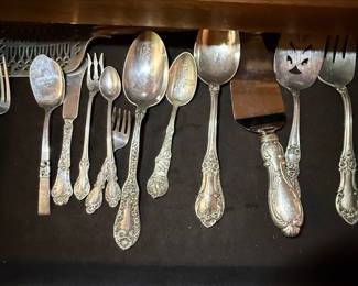 International Sterling "Wild Rose" Pattern Silverware Set