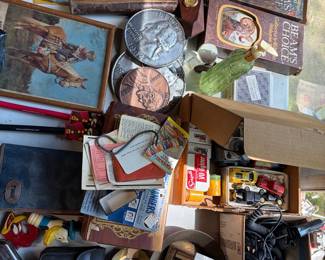 Assorted Collectibles Lot with Vintage Memorabilia