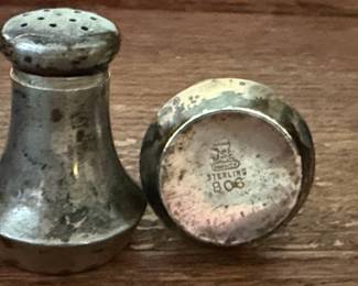 Sterling Silver Salt and Pepper Shakers by Simples