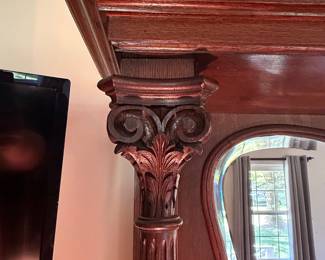 Victorian Walnut Sideboard with Mirror