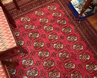 Pakistani Hand-Knotted Bokhara Wool Rug