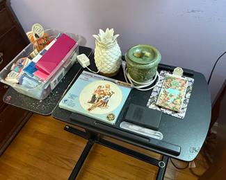 Adjustable Laptop Desk with Storage