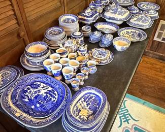 Spode Blue Italian China Set