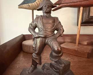 Armor Bronze Swashbuckler Pirate Bookends